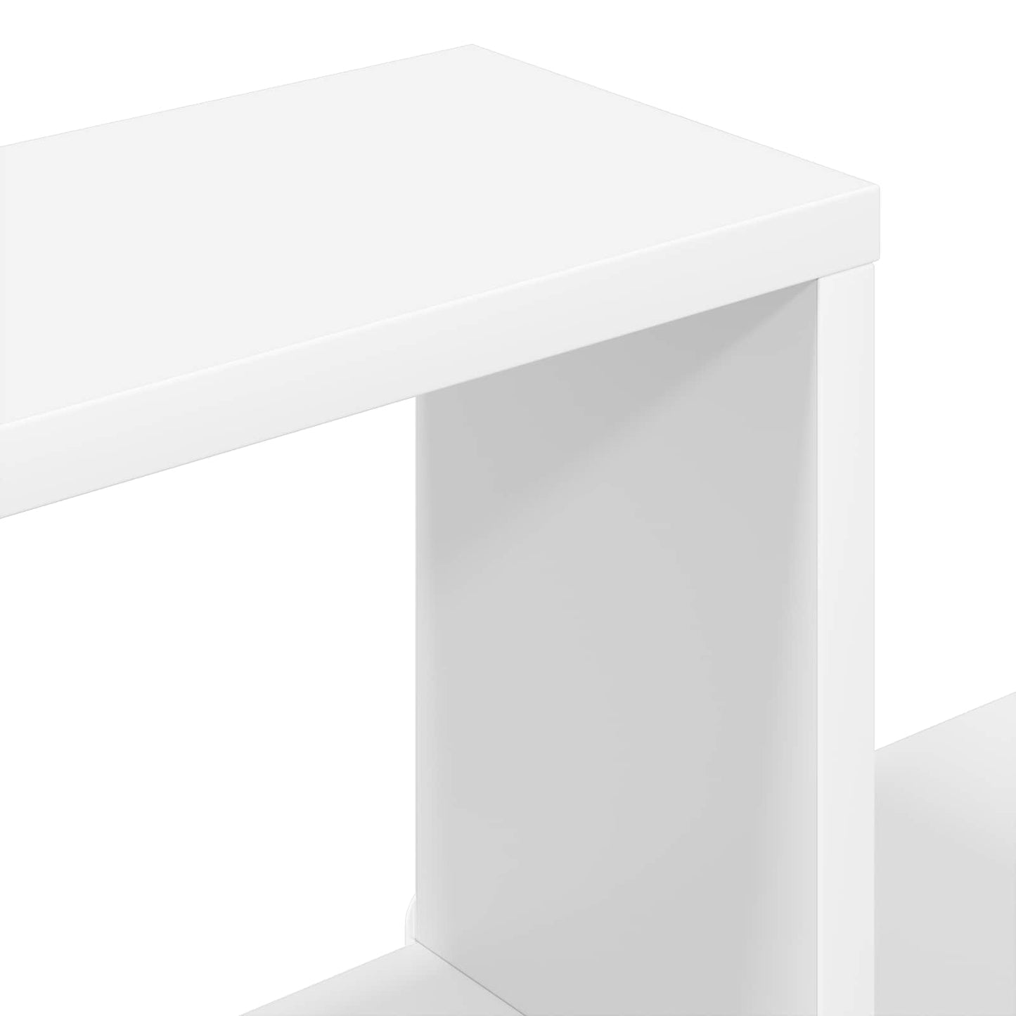 Wall Shelf White 100 x 13 x 100 cm Engineered Wood