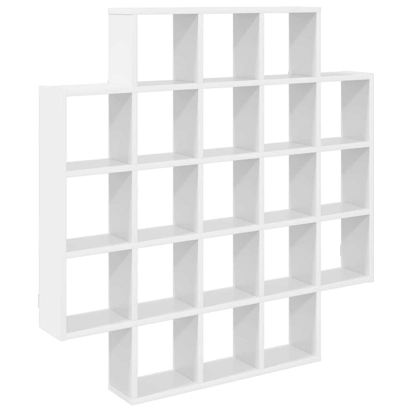 Wall Shelf White 100 x 13 x 100 cm Engineered Wood