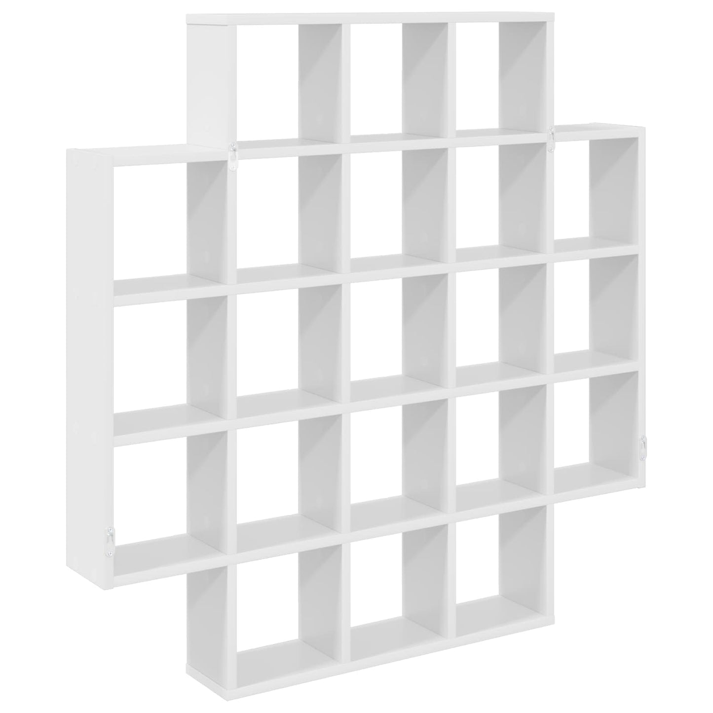 Wall Shelf White 100 x 13 x 100 cm Engineered Wood