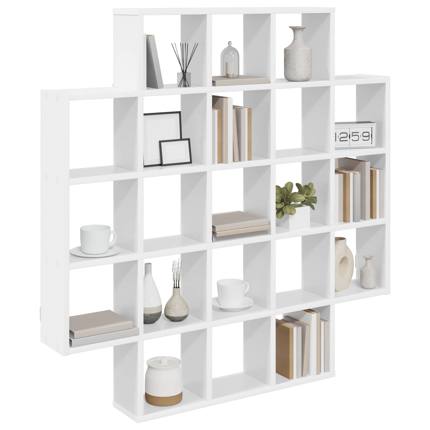 Wall Shelf White 100 x 13 x 100 cm Engineered Wood