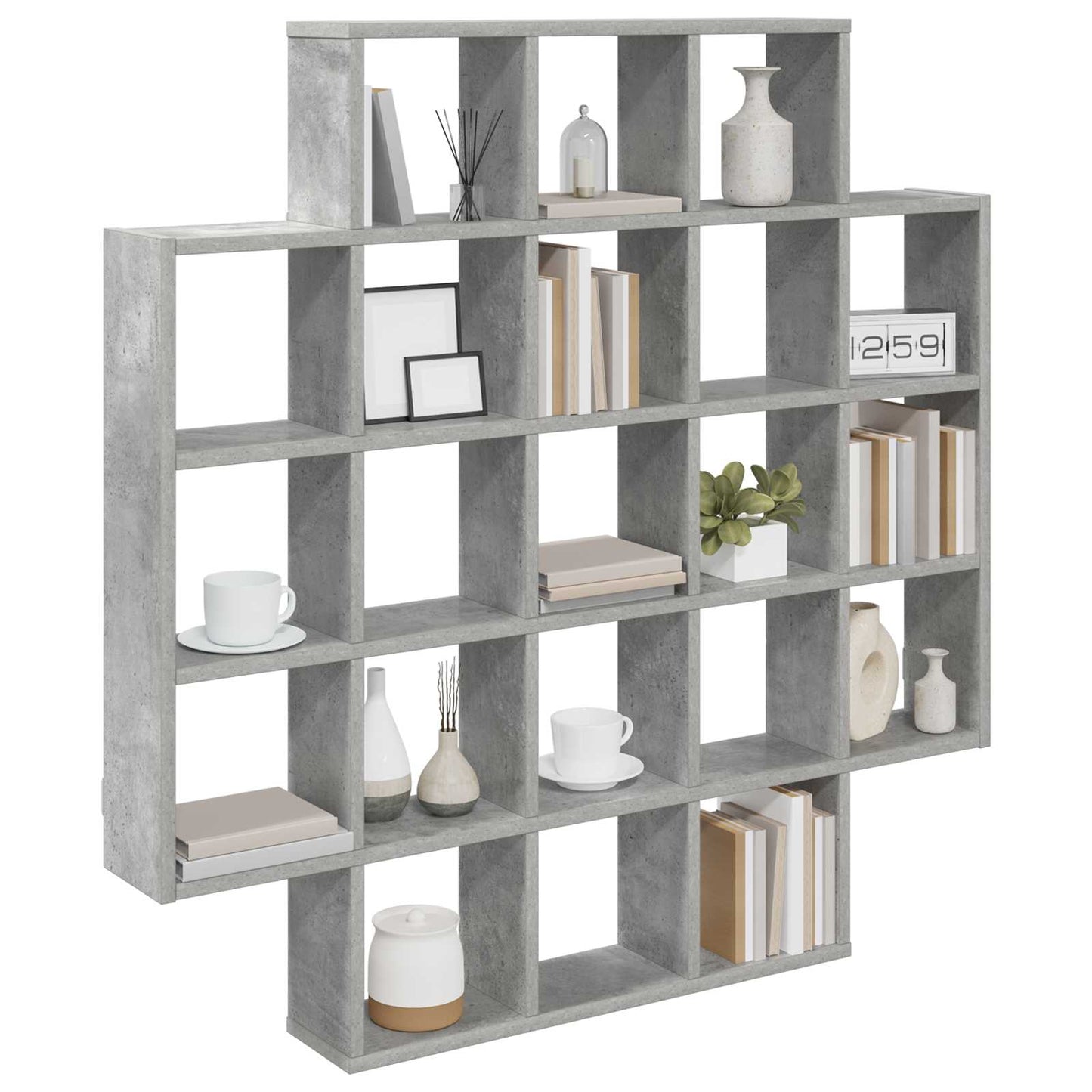 Wall Shelf Concrete Grey 100 x 13 x 100 cm Engineered Wood