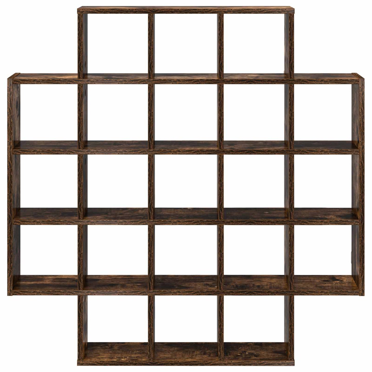 Wall Shelf Smoked Oak 100 x 13 x 100 cm Engineered Wood