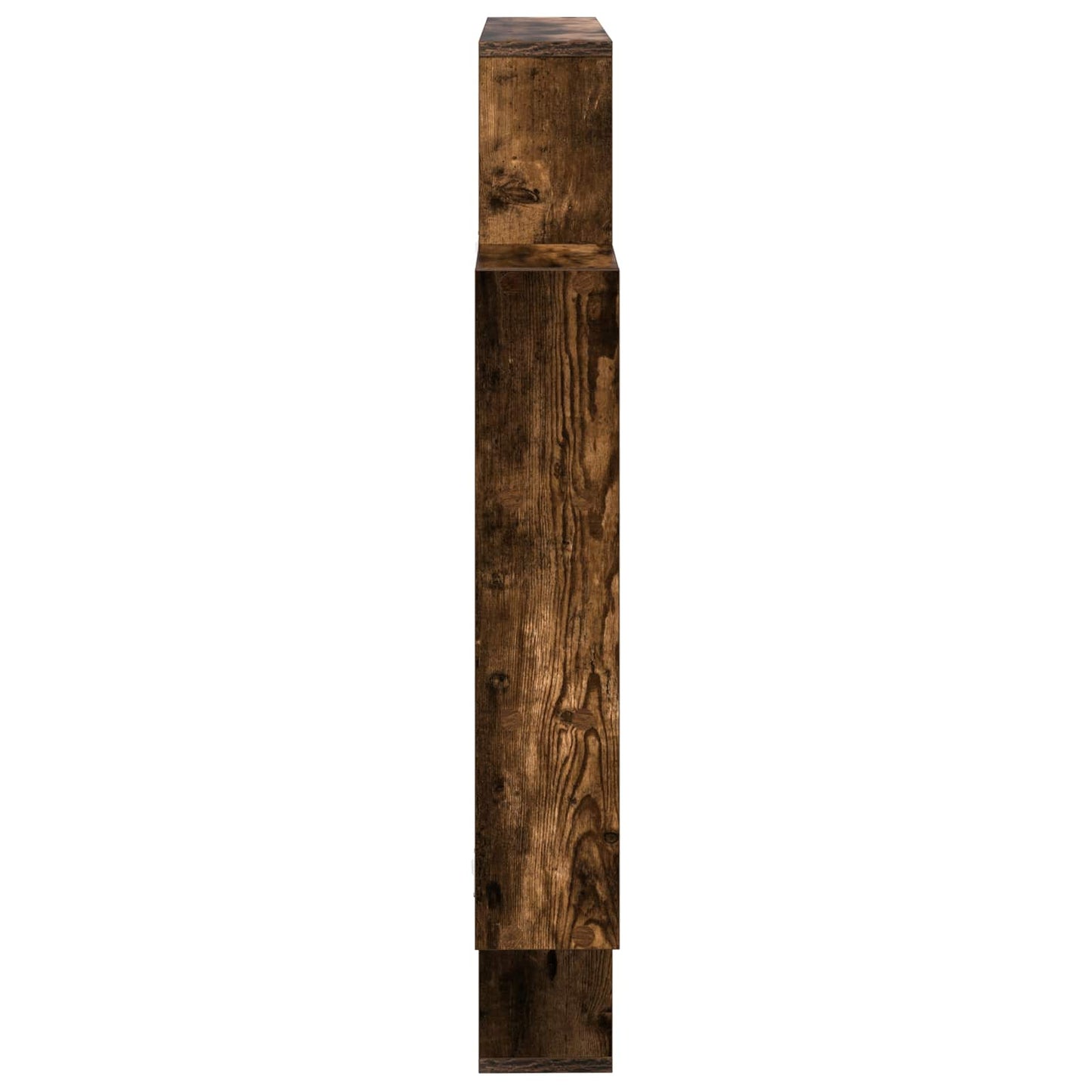 Wall Shelf Smoked Oak 100 x 13 x 100 cm Engineered Wood