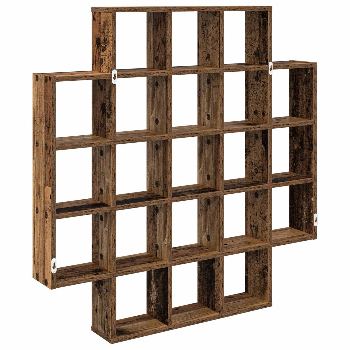 Wall Shelf Old Wood 100 x 13 x 100 cm Engineered Wood
