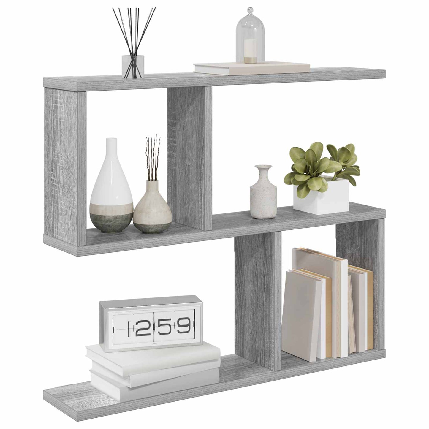 Wall Shelf Grey Sonoma 60 x 12 x 50.5 cm Engineered Wood