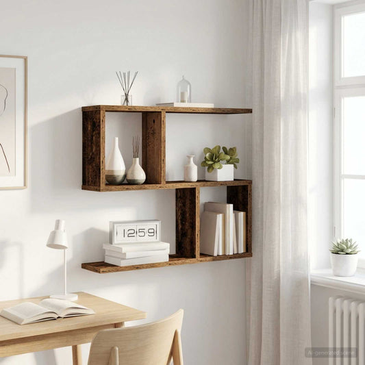 Wall Shelf Old Wood 60 x 12 x 50.5 cm Engineered Wood