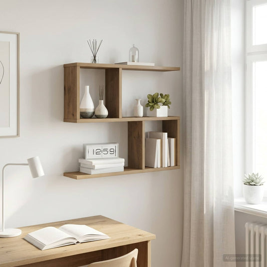 Wall Shelf Artisan Oak 60 x 12 x 50.5 cm Engineered Wood
