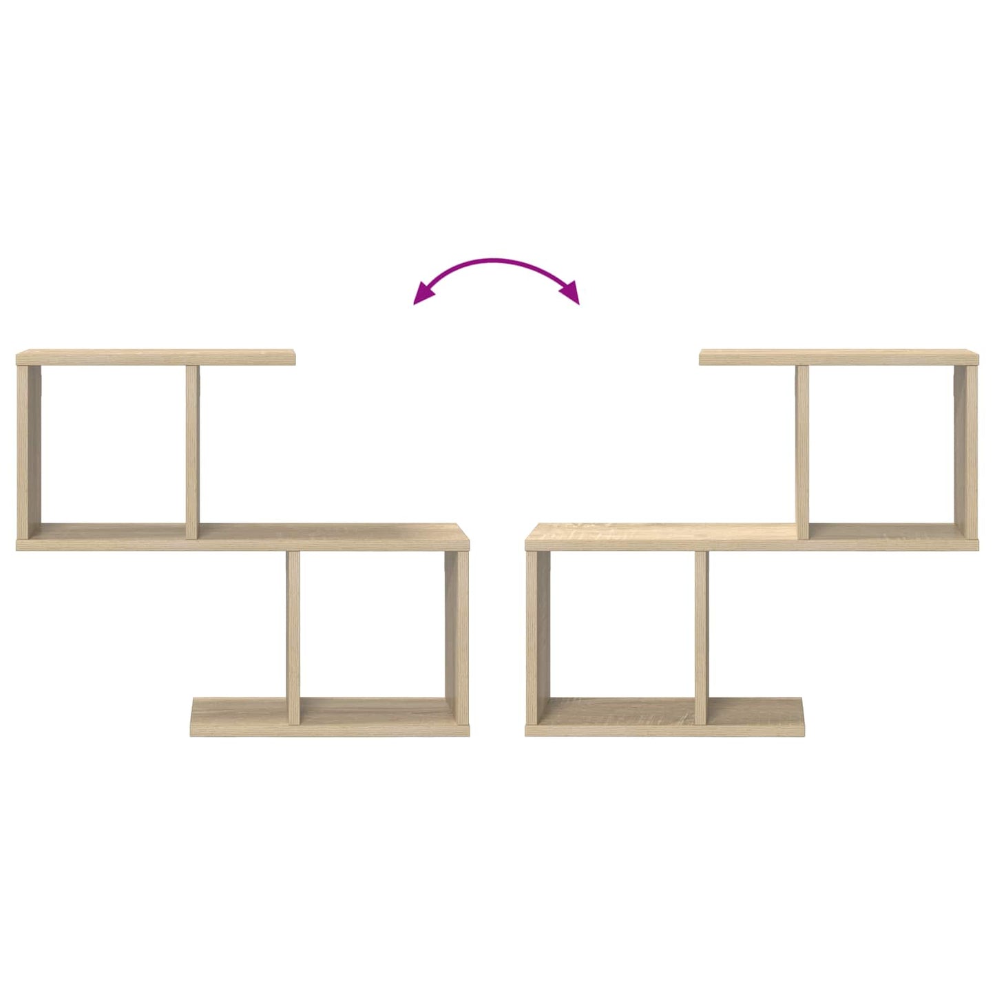 Wall Shelf Sonoma Oak 60 x 12 x 50.5 cm Engineered Wood