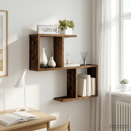 Wall Shelf Old Wood 60 x 12 x 50.5 cm Engineered Wood