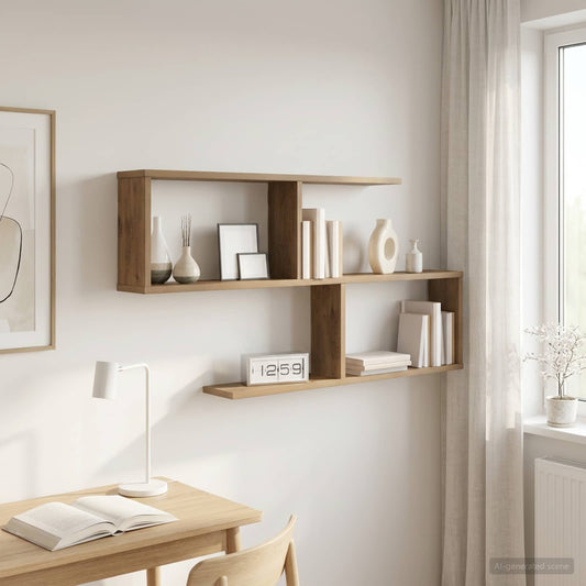 Wall Shelf Artisan Oak 100 x 12 x 50.5 cm Engineered Wood