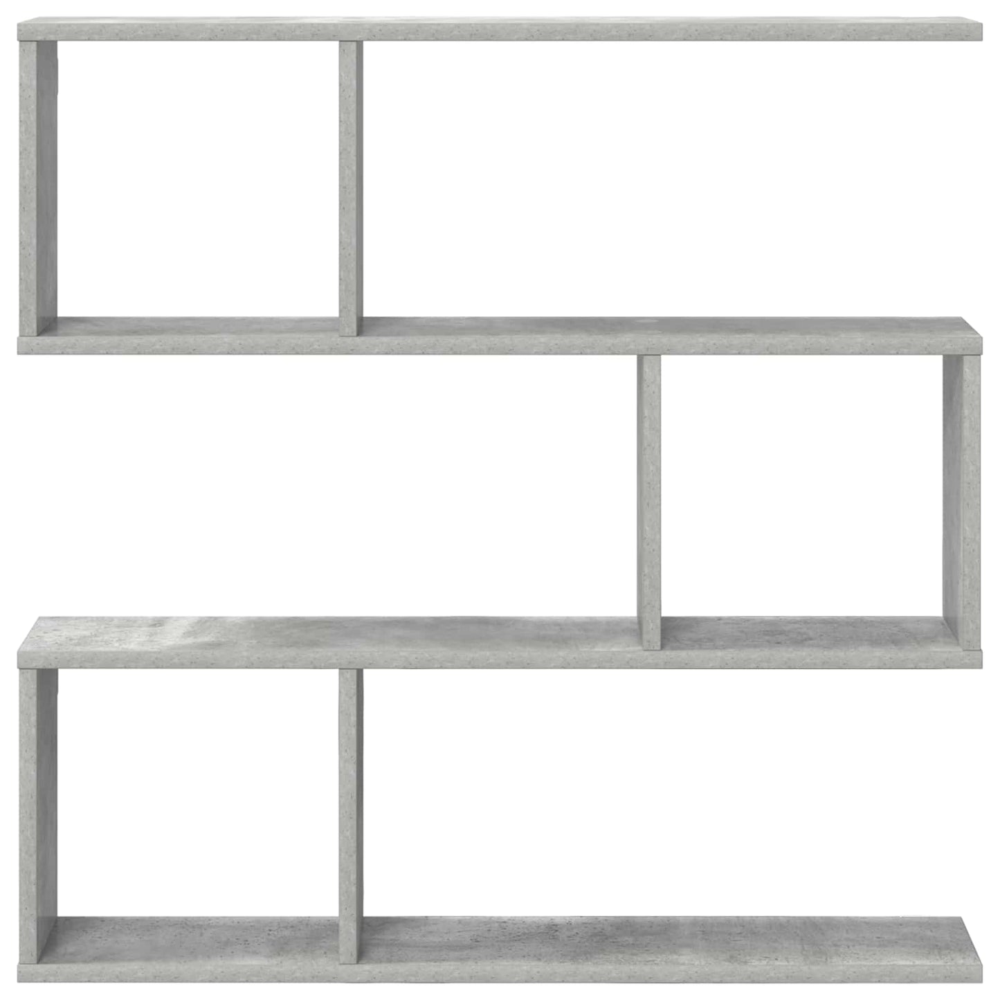 Wall Shelf Concrete Grey 80 x 12 x 79.5 cm Engineered Wood