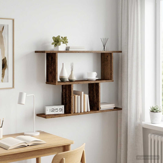 Wall Shelf Old Wood 80 x 15 x 50.5 cm Engineered Wood