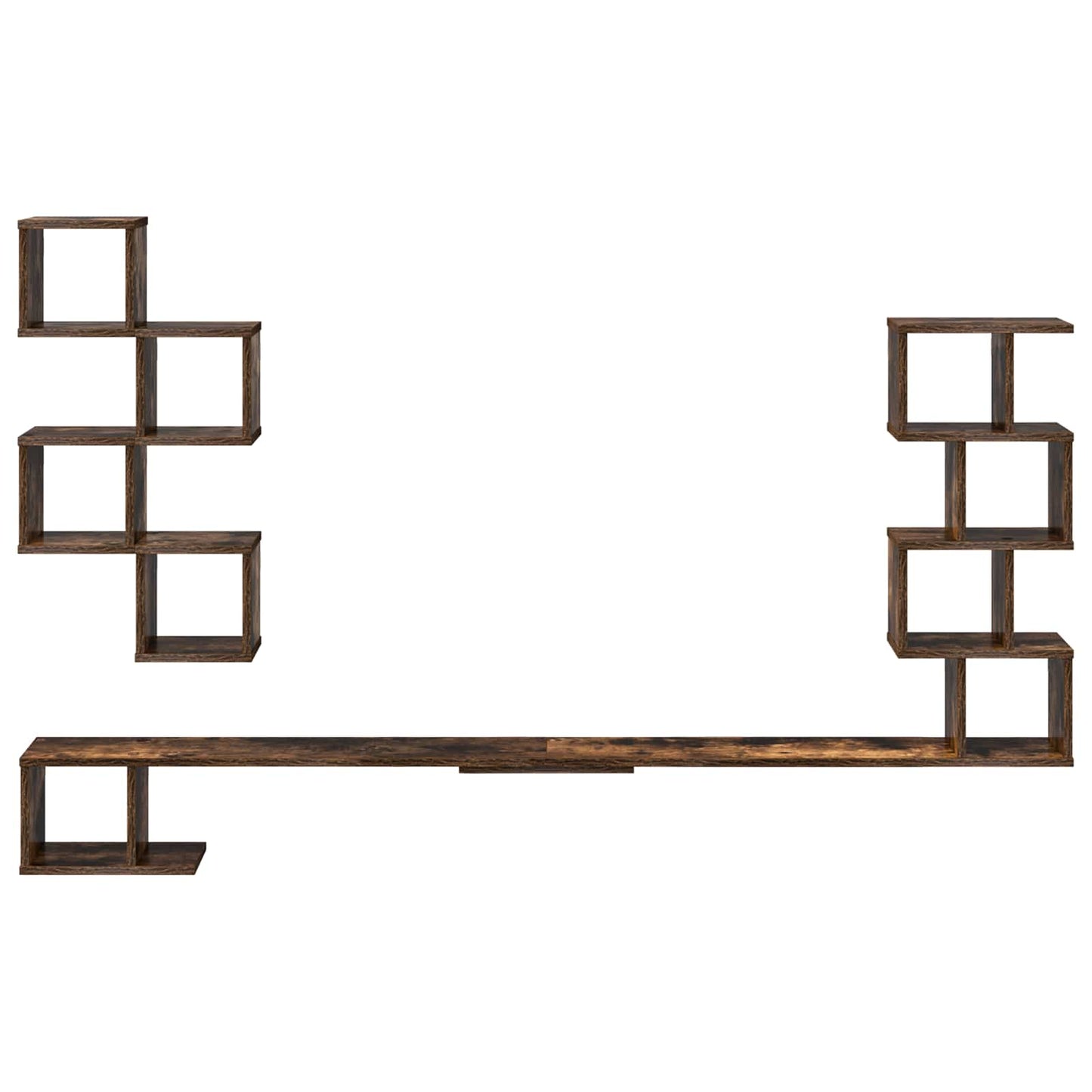 Wall-Mounted TV Shelf Smoked Oak 180 x 15 x 94 cm