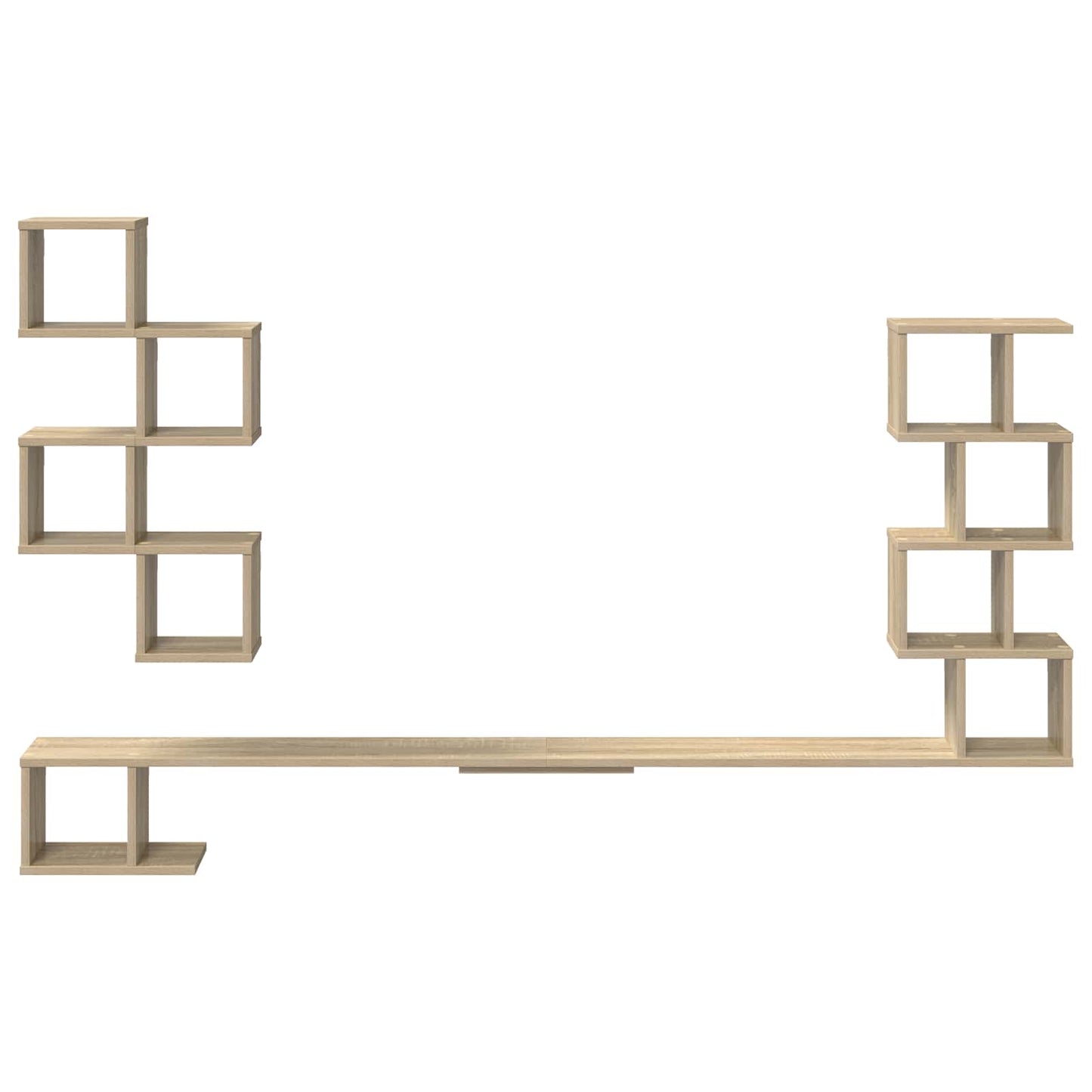 Wall-Mounted TV Shelf Sonoma Oak 200 x 15 x 94 cm