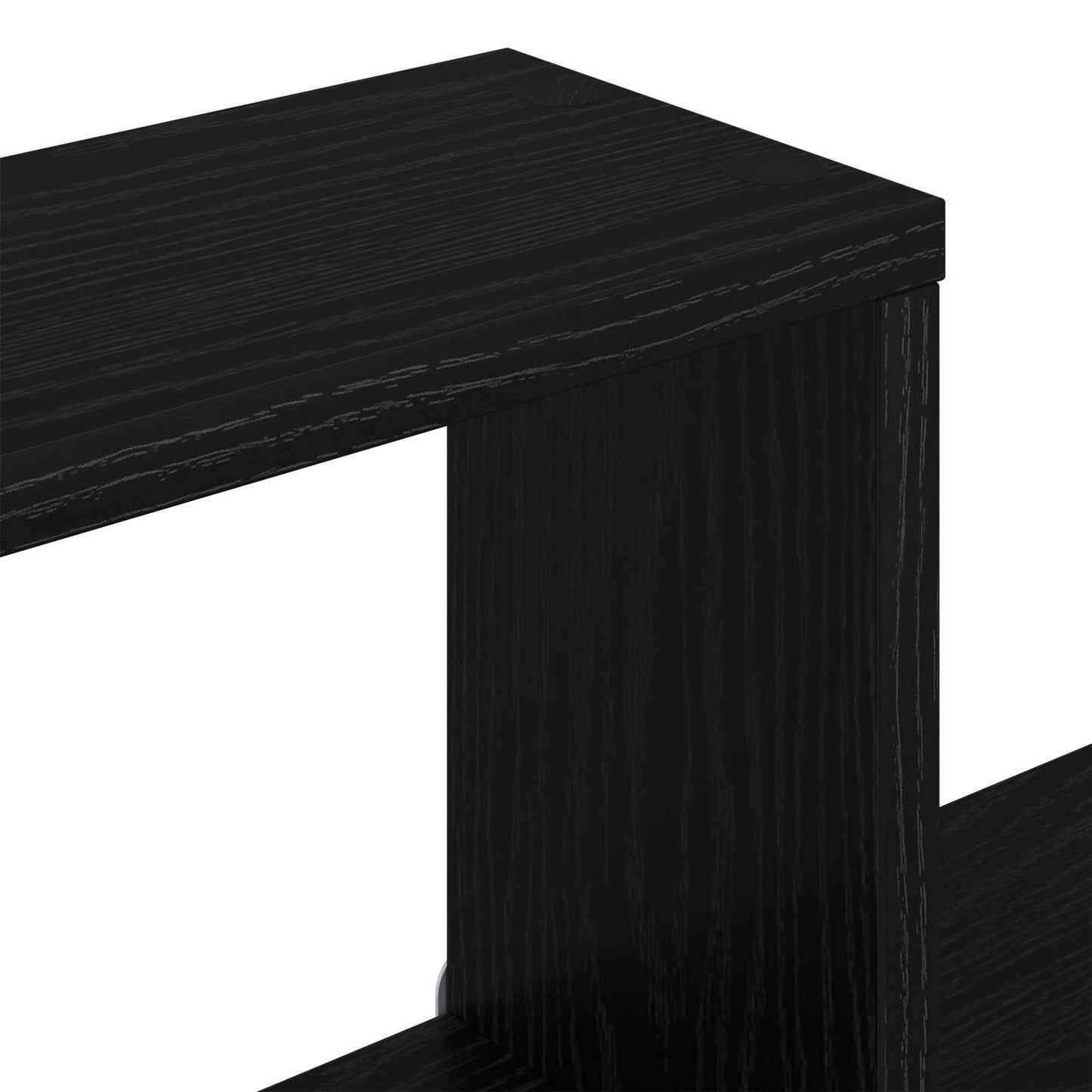 Wall-Mounted TV Shelf Black Oak 160 x 15 x 94 cm