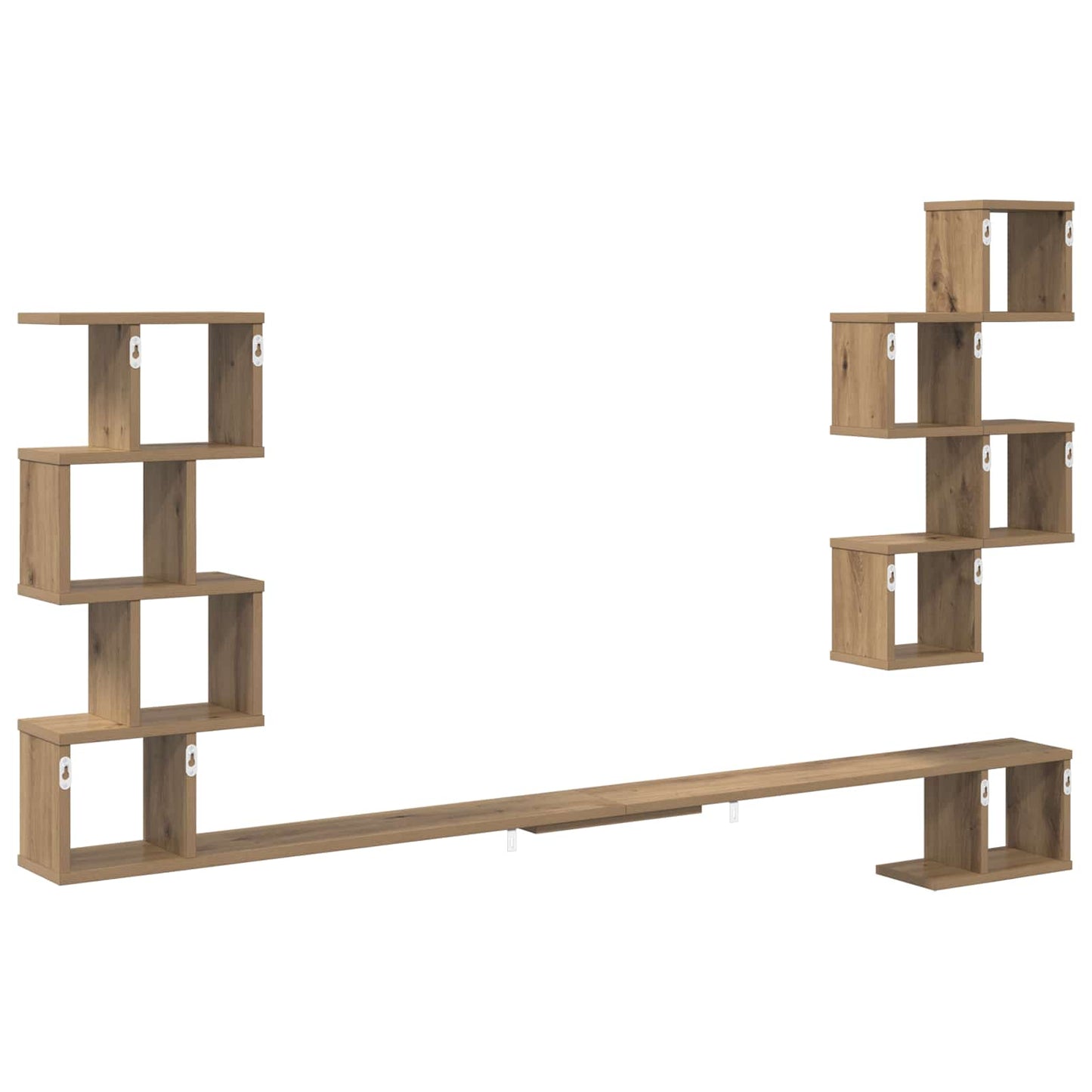 Wall-Mounted TV Shelf Artisan Oak 160 x 15 x 94 cm