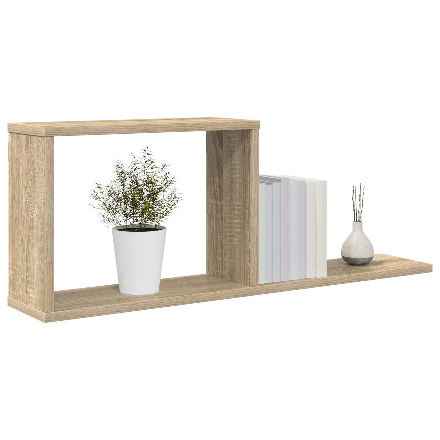 Floating Shelves 2 pcs Sonoma Oak 80 x 15 x 30 cm