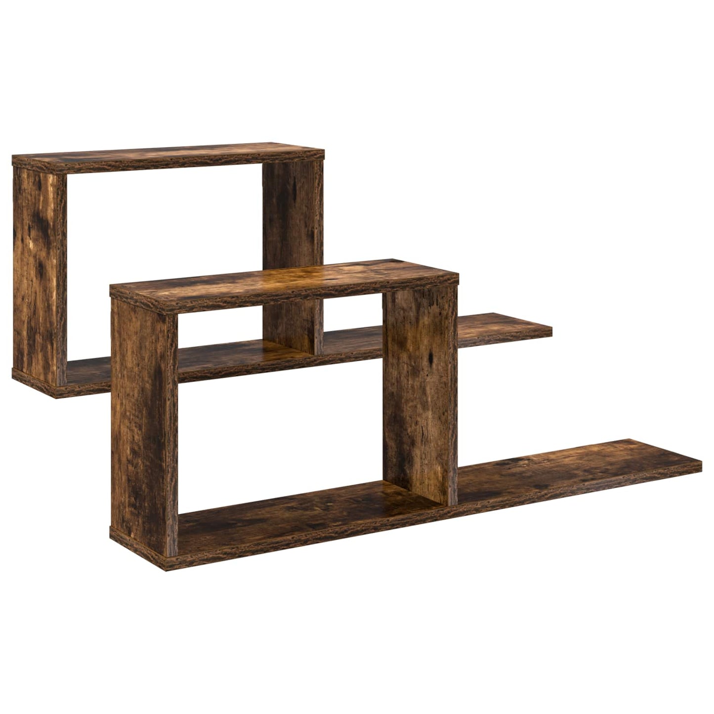 Floating Shelves 2 pcs Smoked Oak 80 x 15 x 30 cm