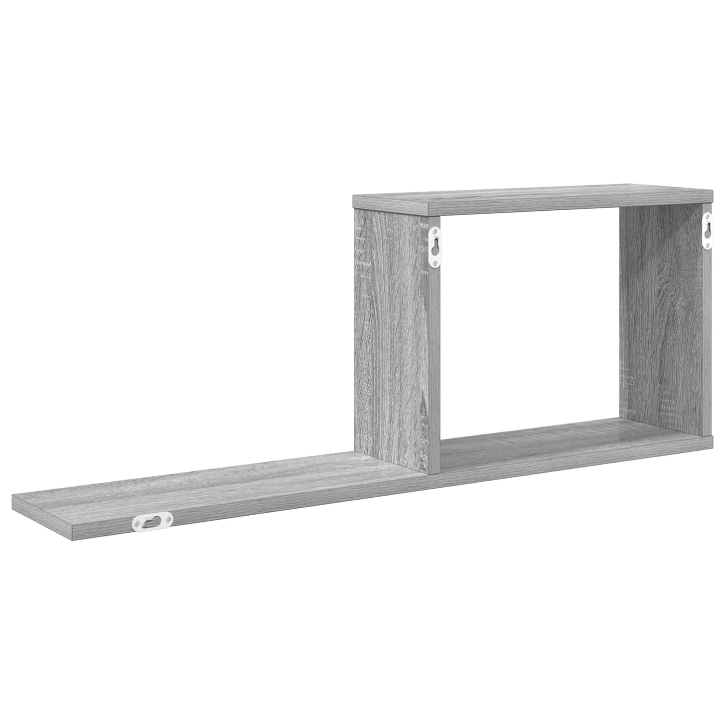 Floating Shelves Grey Sonoma 80 x 15 x 30 cm Engineered Wood