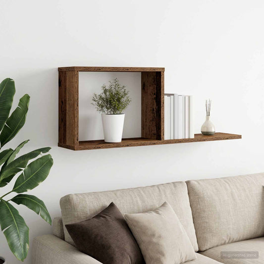Floating Shelves Old Wood 80 x 15 x 30 cm Engineered Wood