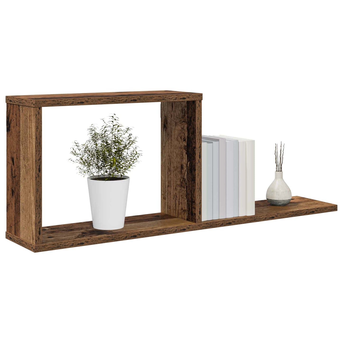 Floating Shelves Old Wood 80 x 15 x 30 cm Engineered Wood