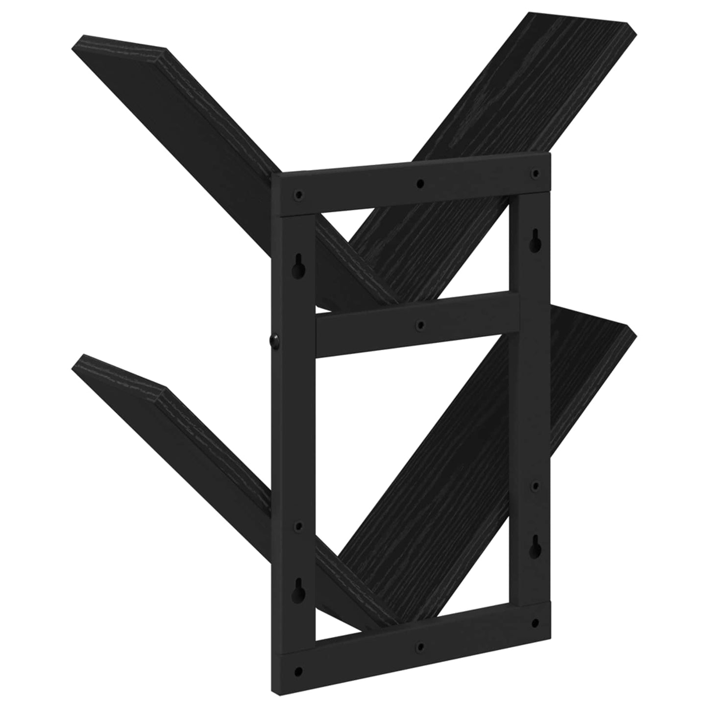 Wall Floating Shelf Black Oak 43 x 15 x 47 cm Engineered Wood