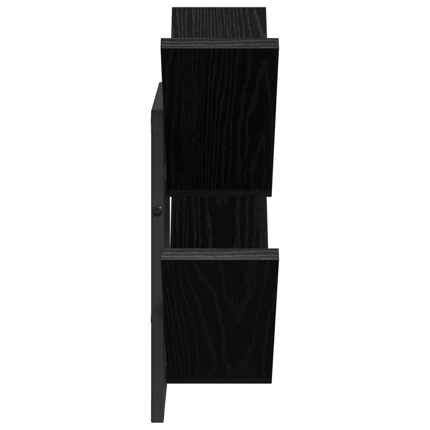 Wall Floating Shelf Black Oak 43 x 15 x 47 cm Engineered Wood