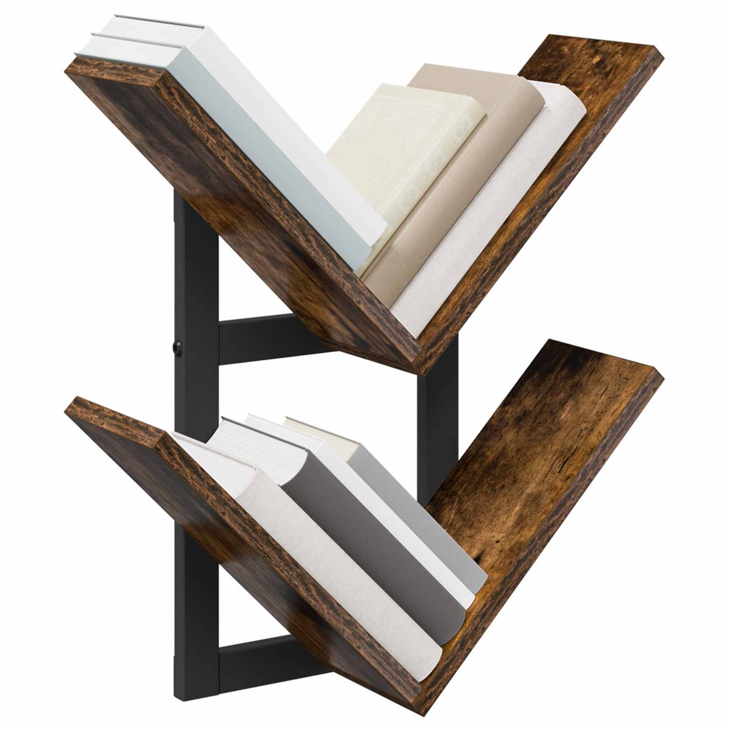 Wall Floating Shelf Smoked Oak 43 x 15 x 47 cm Engineered Wood