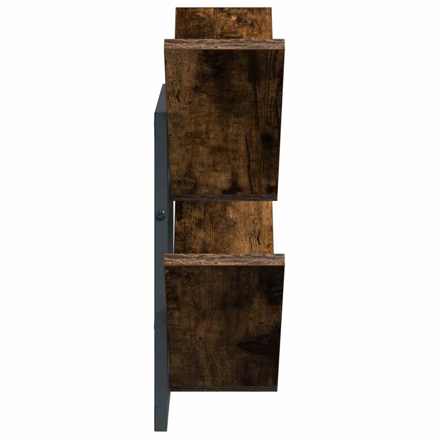 Wall Floating Shelf Smoked Oak 43 x 15 x 47 cm Engineered Wood