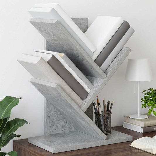 Tree Bookshelf 3-Tier 30 x 18 x 40 cm Engineered Wood