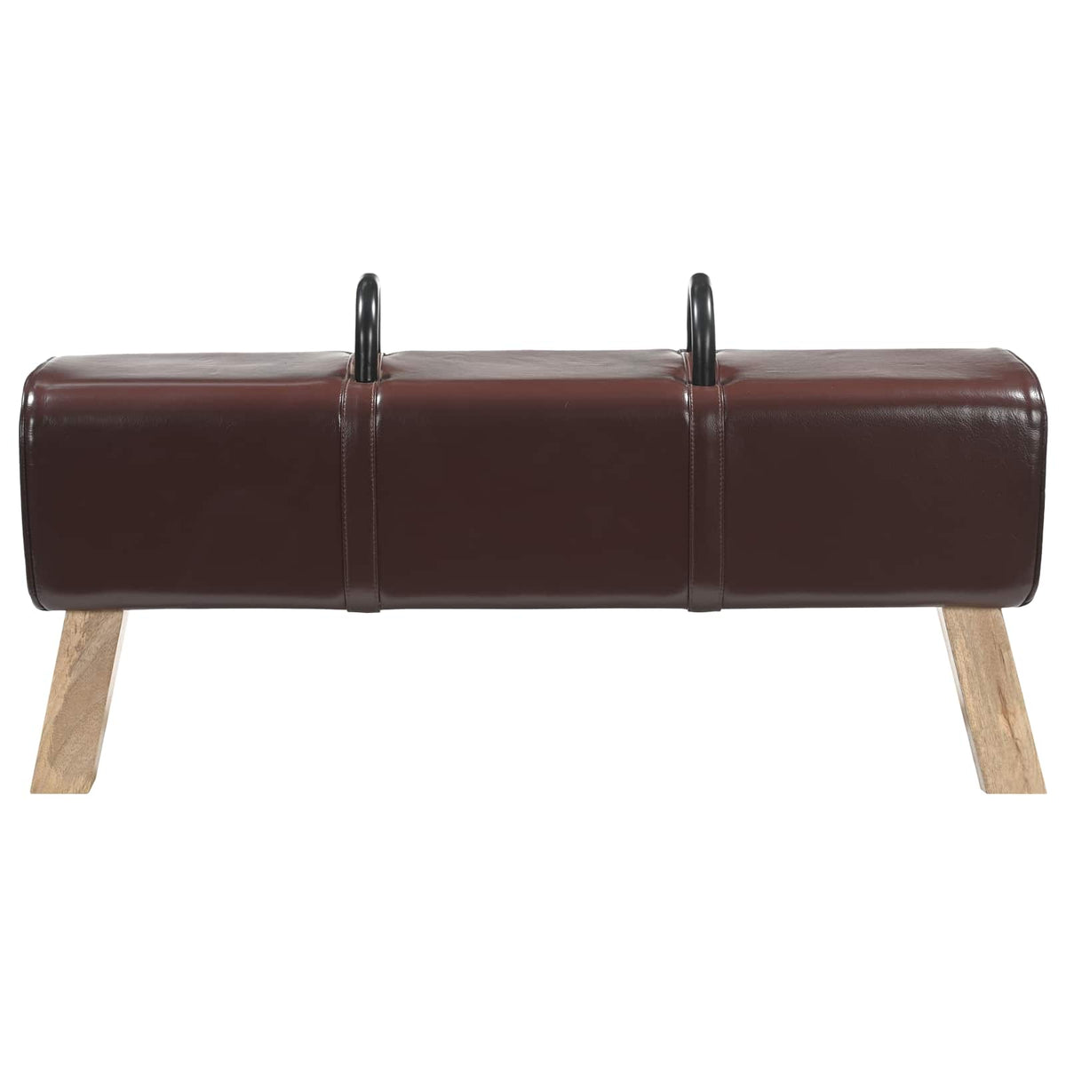 Bench Dark Brown 110 x 30 x 45 cm Real Leather
