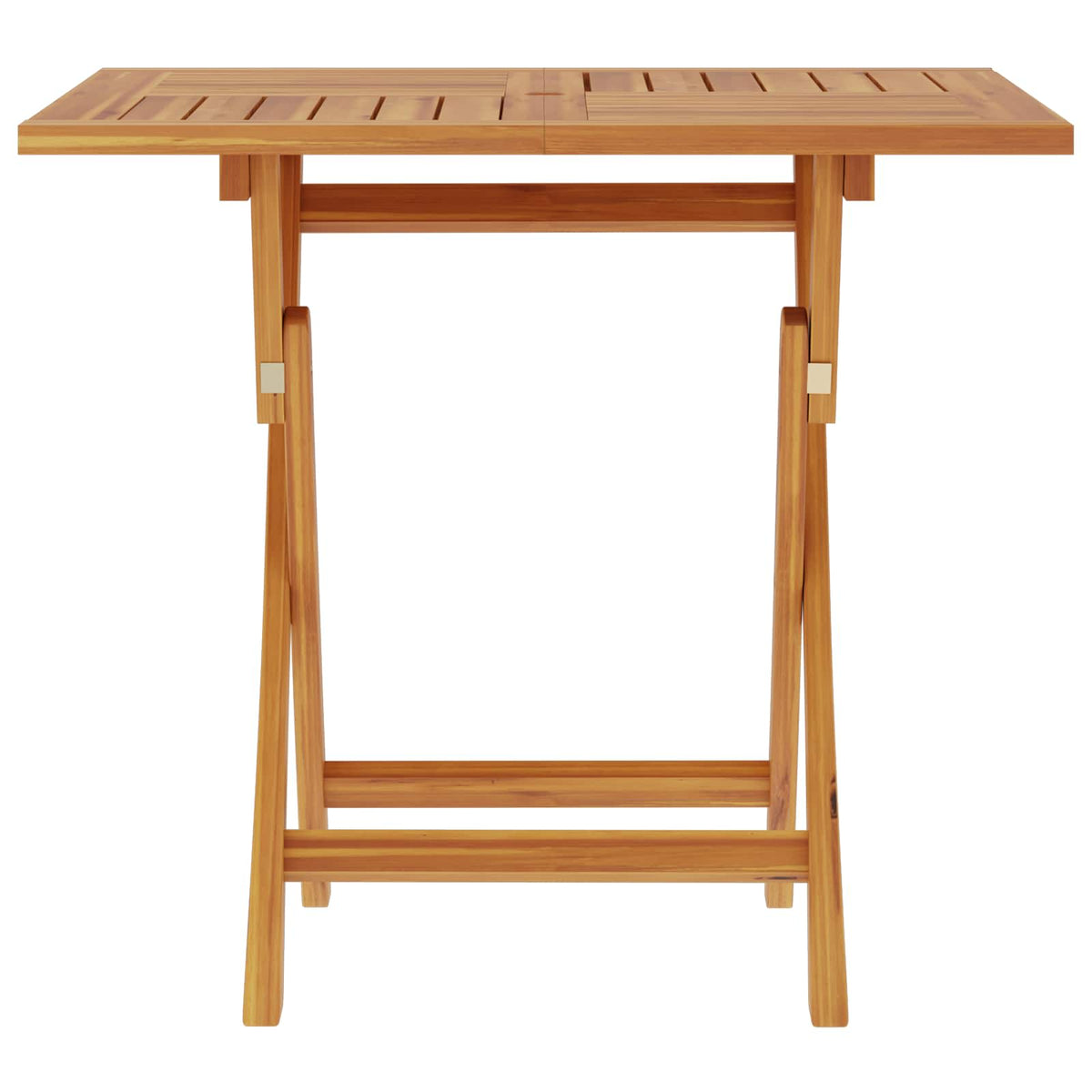 Folding Garden Table Natural 90 x 90 x 75 cm Solid Teak Wood