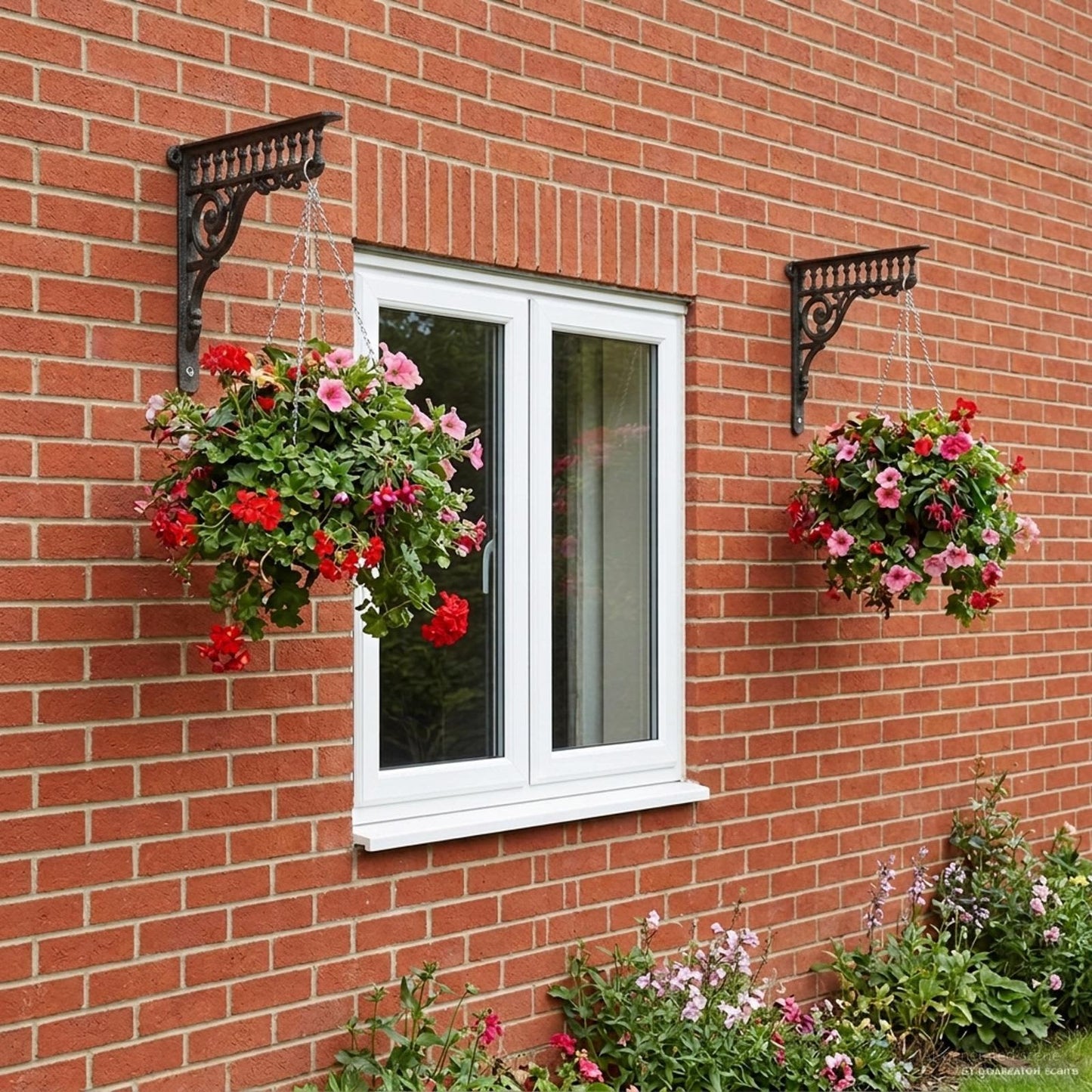 Wall Shelf Brackets 12 pcs Black 27.5 x 23 x 4 cm Steel