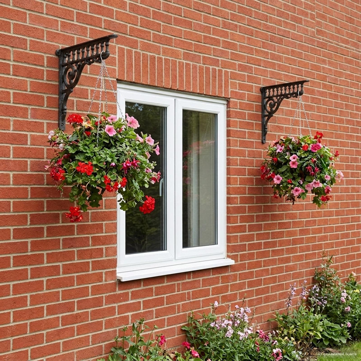 Wall Shelf Brackets 12 pcs Black 27.5 x 23 x 4 cm Steel