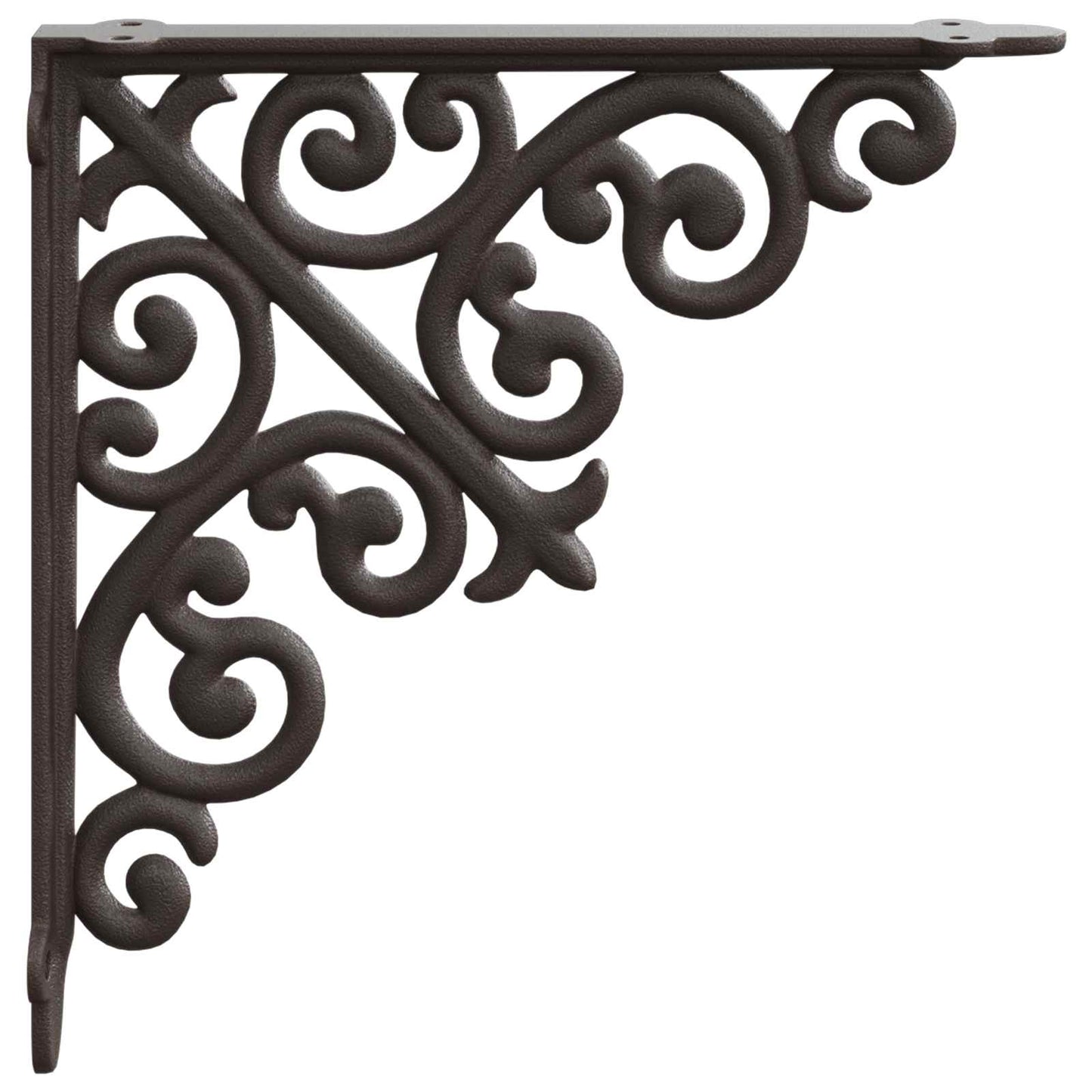 Wall Shelf Brackets 12 pcs Antique Brown 9.5 x 9.5 x 3 cm Steel