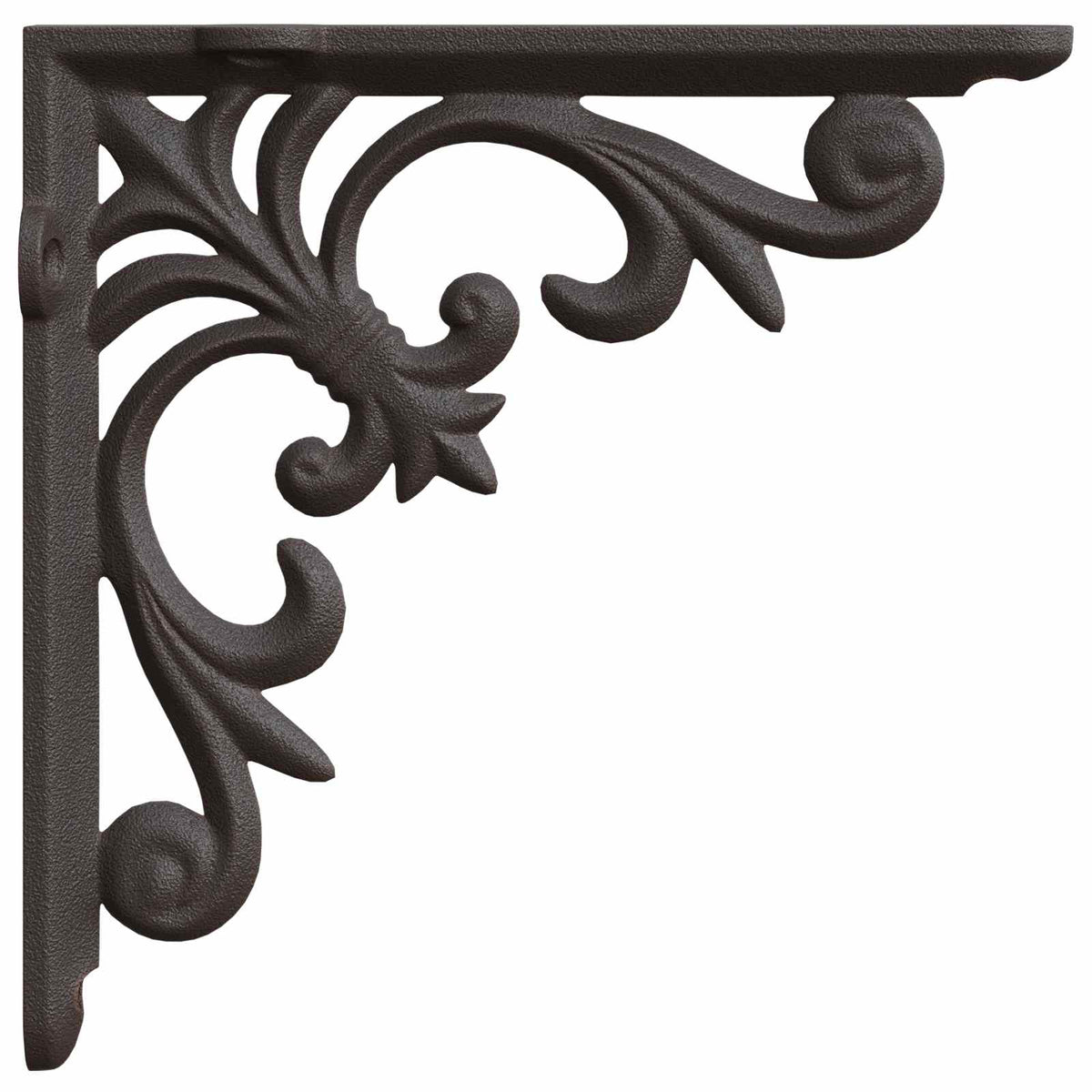 Wall Shelf Brackets 12 pcs Antique Brown 10 x 10 x 2.8 cm Steel
