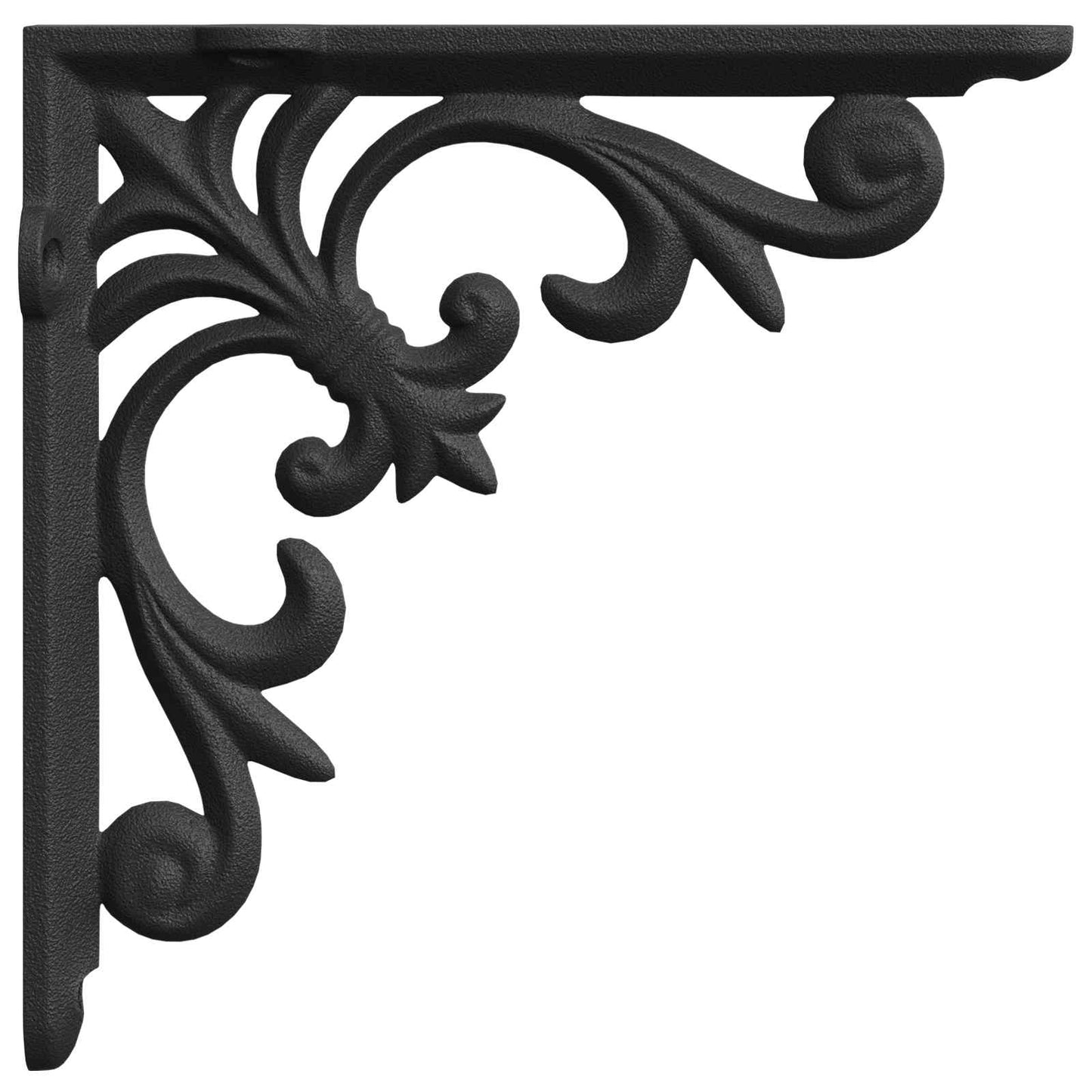 Wall Shelf Brackets 12 pcs Black 10 x 10 x 2.8 cm Steel