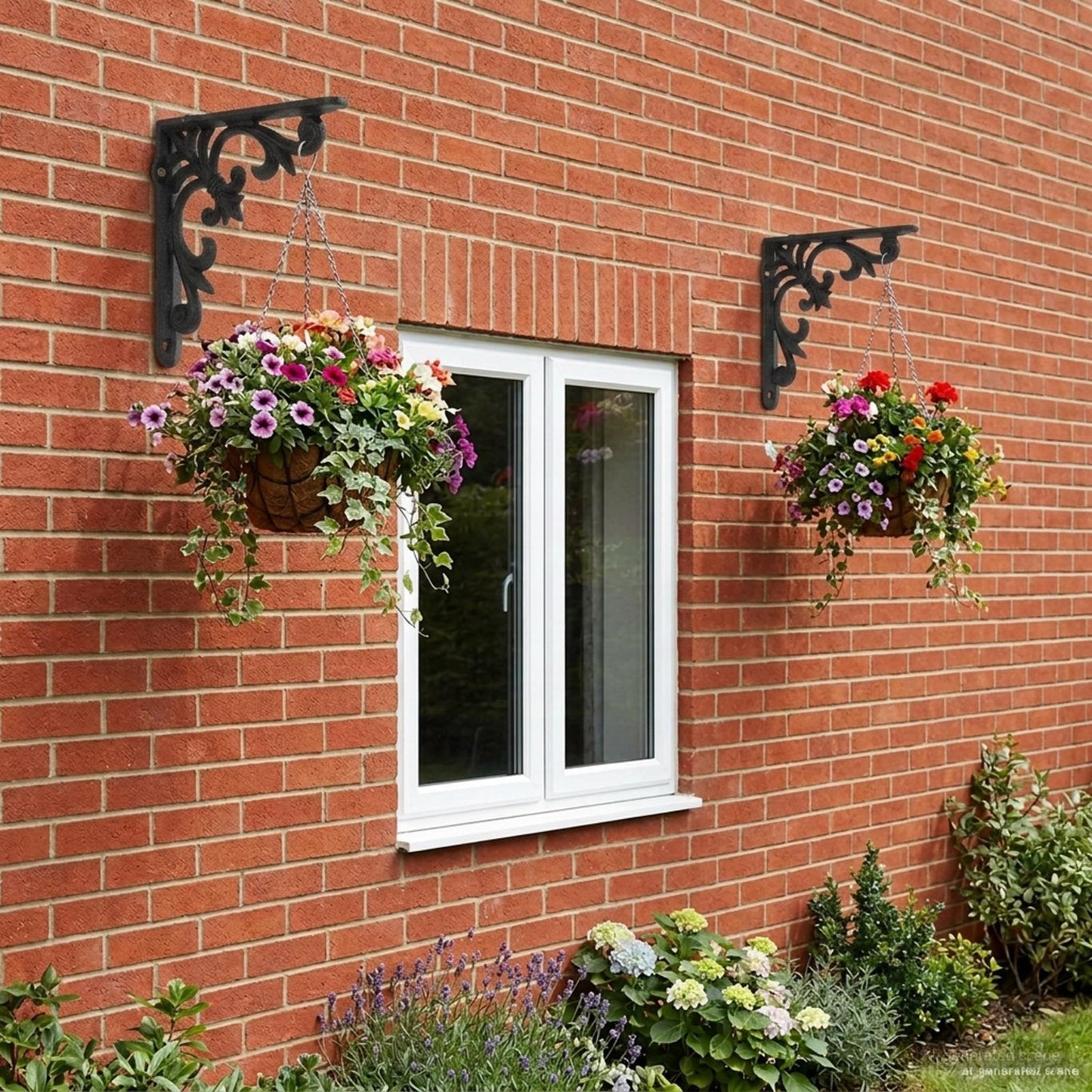 Wall Shelf Brackets 2 pcs Black 14.5 x 14.5 x 3 cm Steel