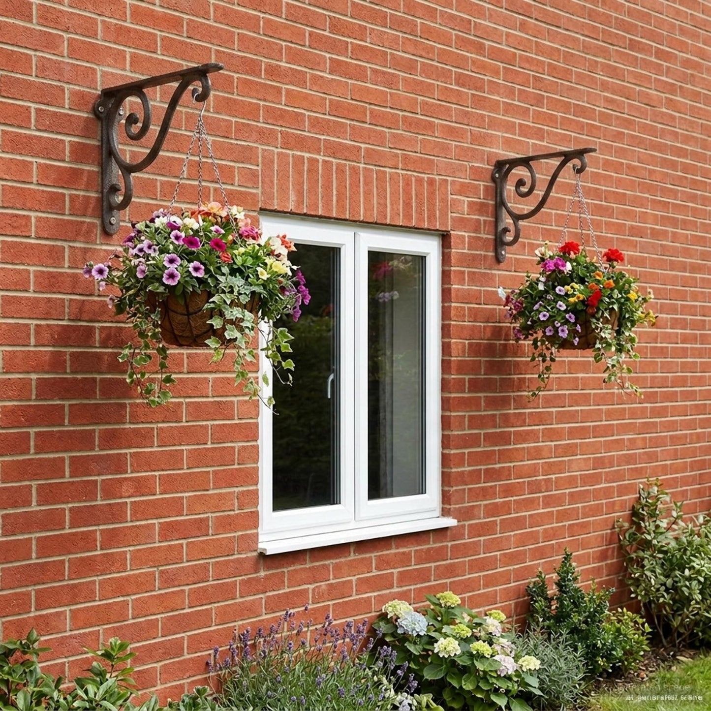 Wall Shelf Brackets 2 pcs Antique Brown 12.5 x 17 x 3 cm Steel