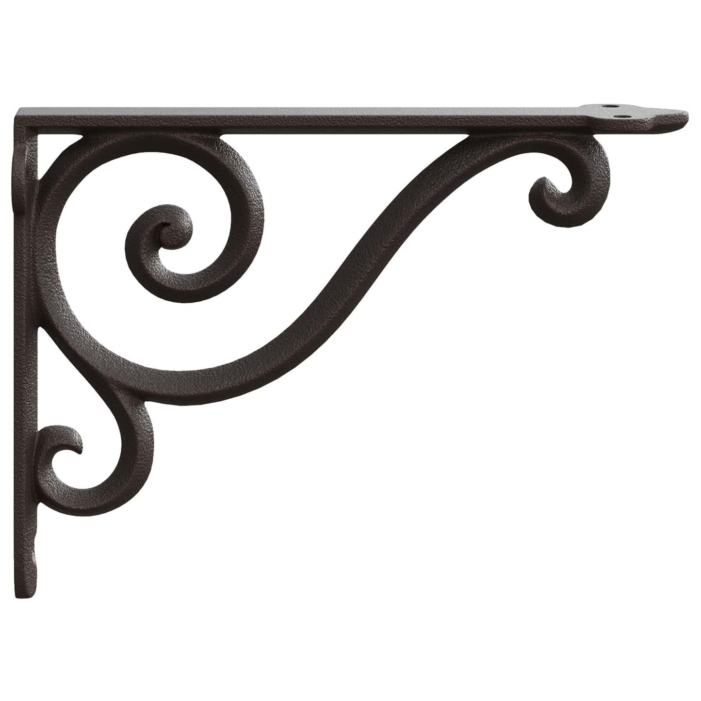 Wall Shelf Brackets 12 pcs Antique Brown 23.5 x 28 x 3.5 cm