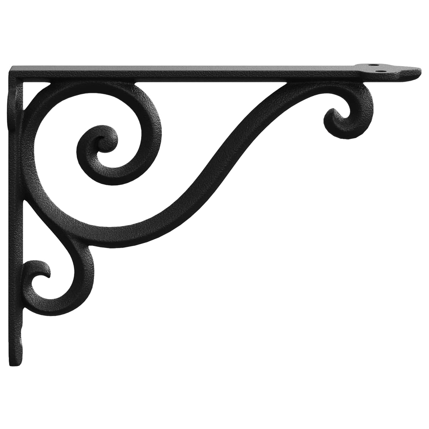 Wall Shelf Brackets 12 pcs Black 23.5 x 28 x 3.5 cm Steel