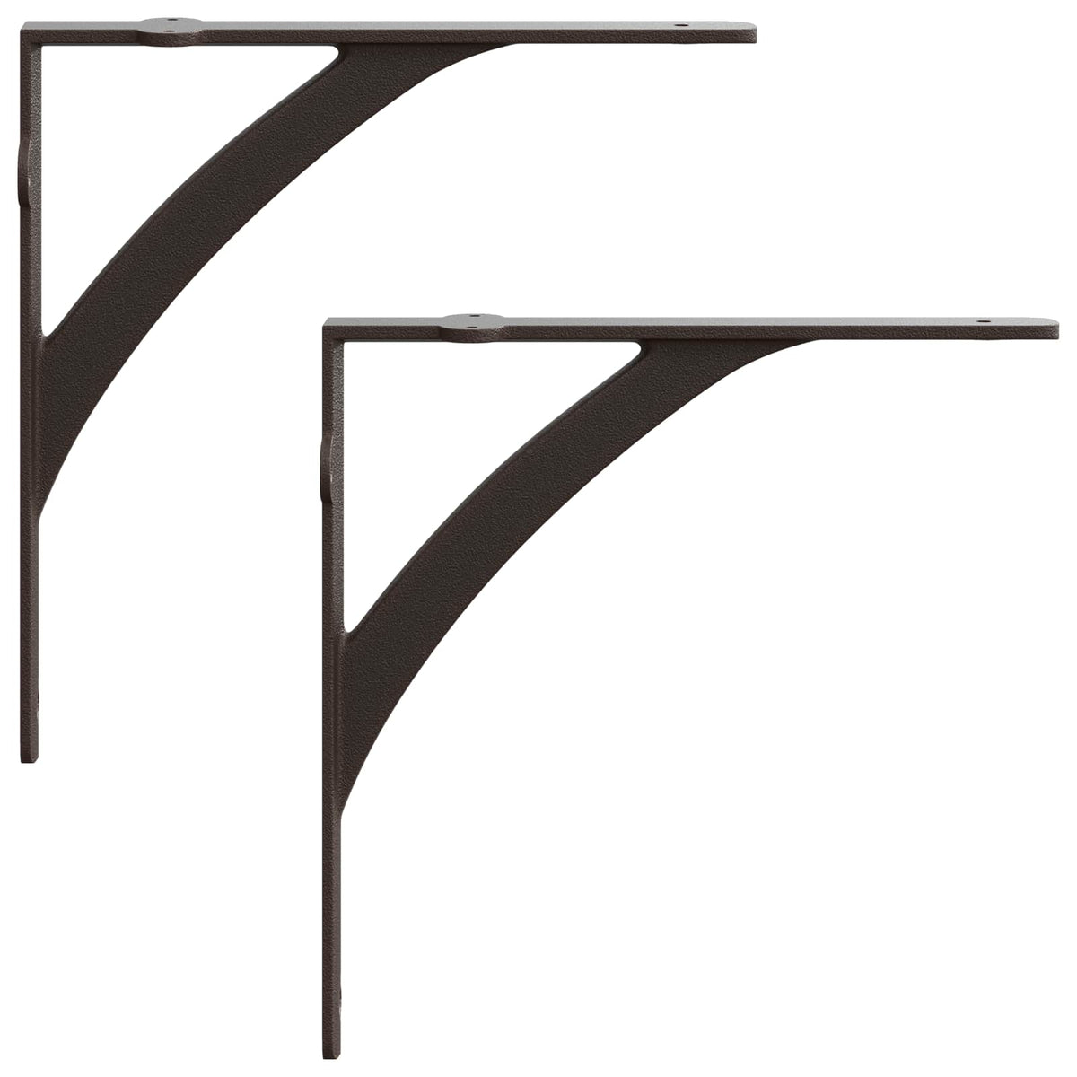 Wall Shelf Brackets 2 pcs Antique Brown 14.5 x 14.5 x 3.5 cm