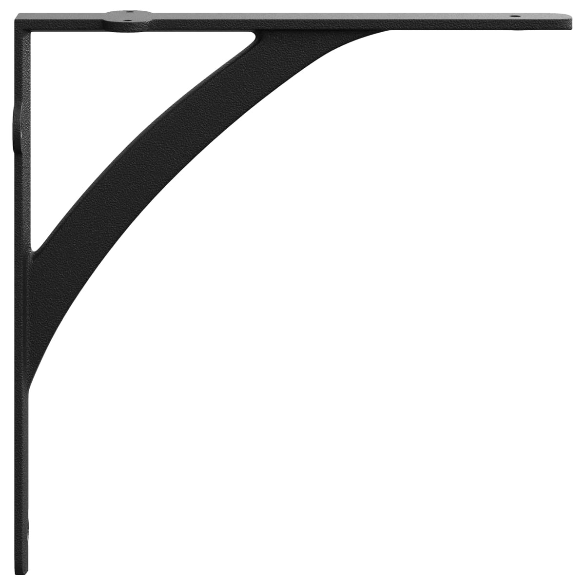 Wall Shelf Brackets 12 pcs Black 14.5 x 14.5 x 3.5 cm Steel