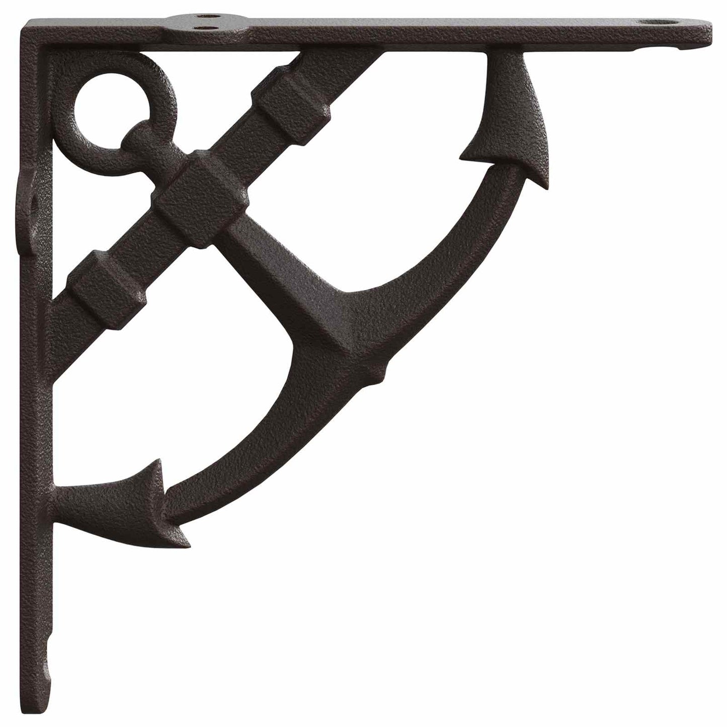Wall Shelf Brackets 12 pcs Antique Brown 10 x 10 x 3 cm Steel