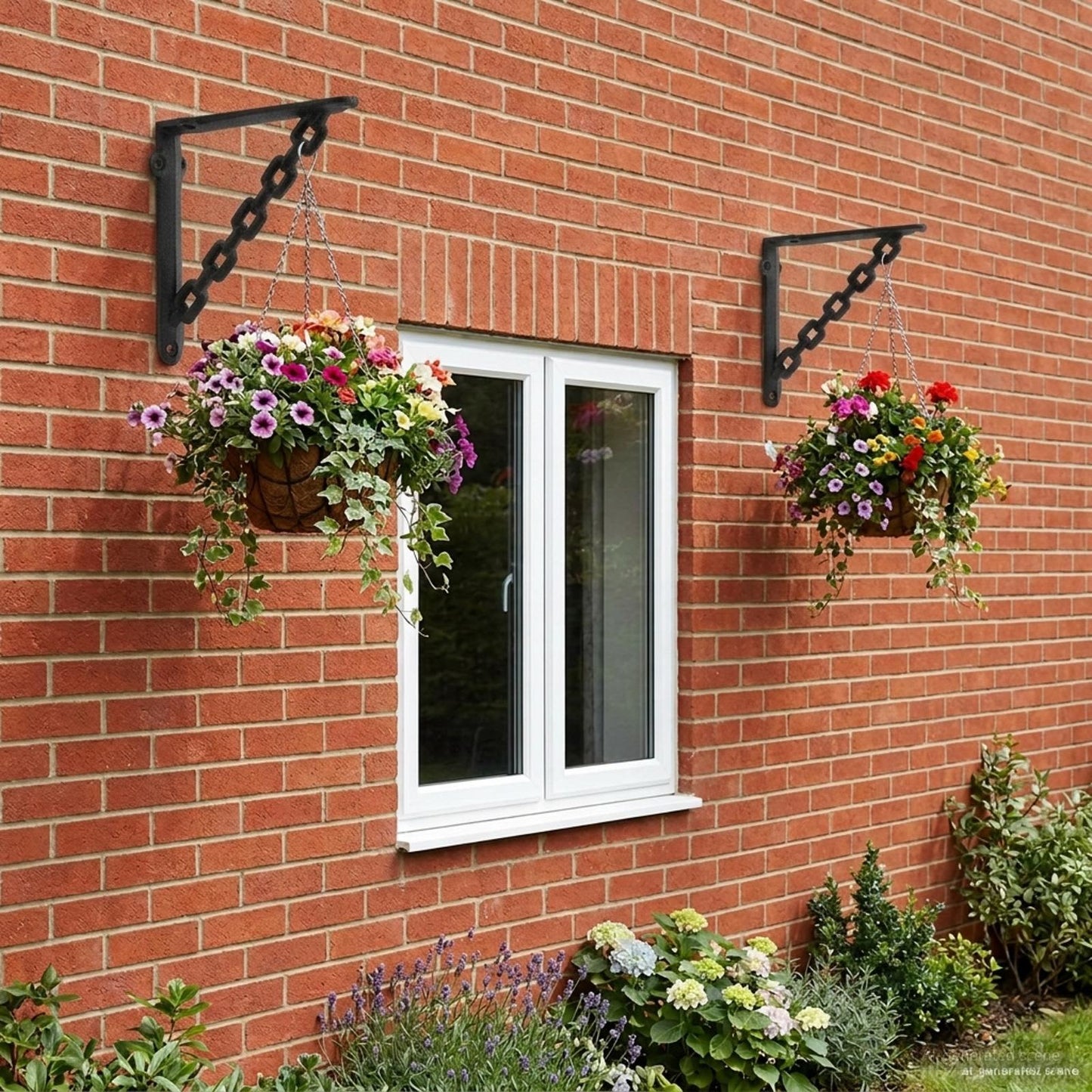 Wall Shelf Brackets 2 pcs Black 14.5 x 14.5 x 3 cm Steel