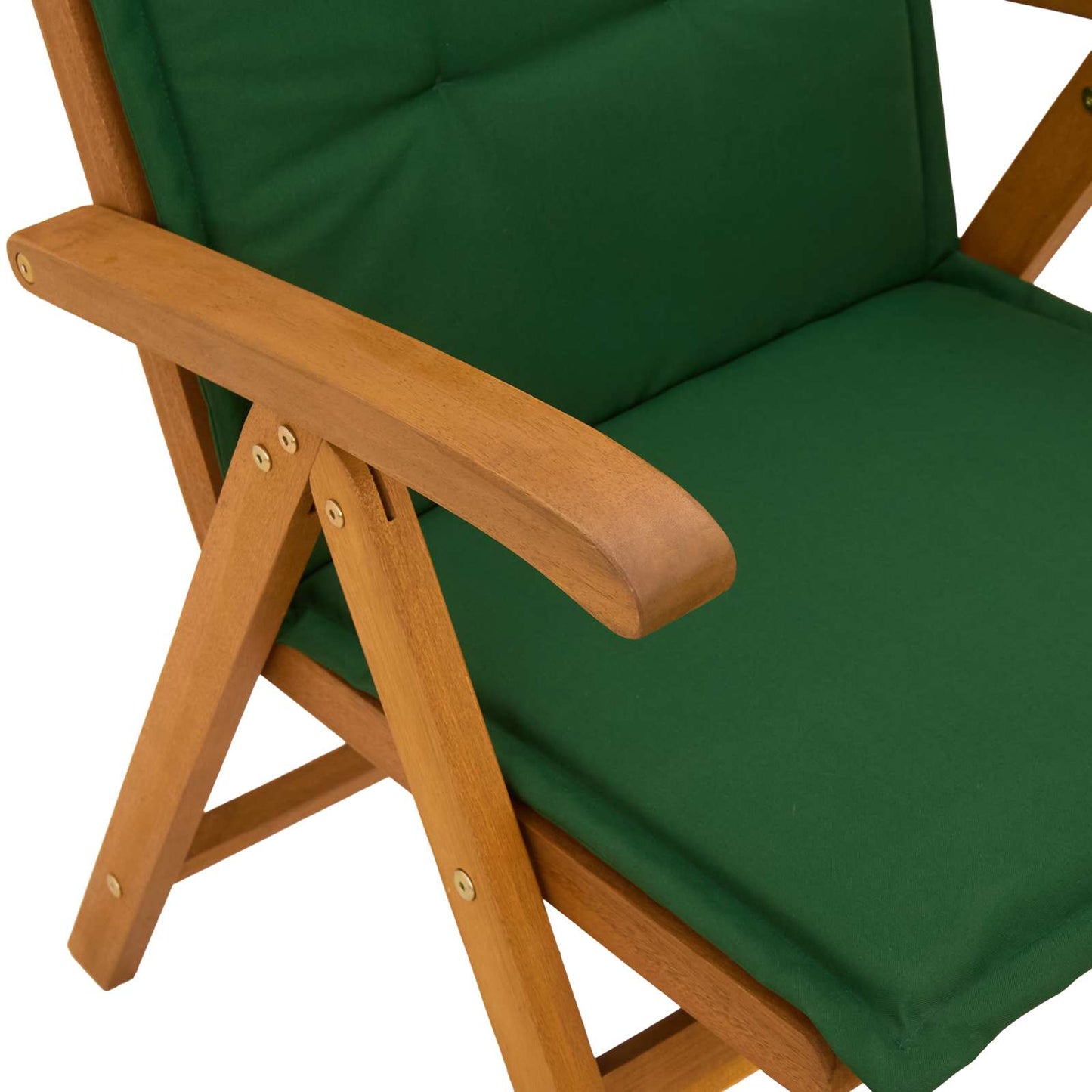 Reclining Garden Chairs 2 pcs Natural Solid Acacia Wood