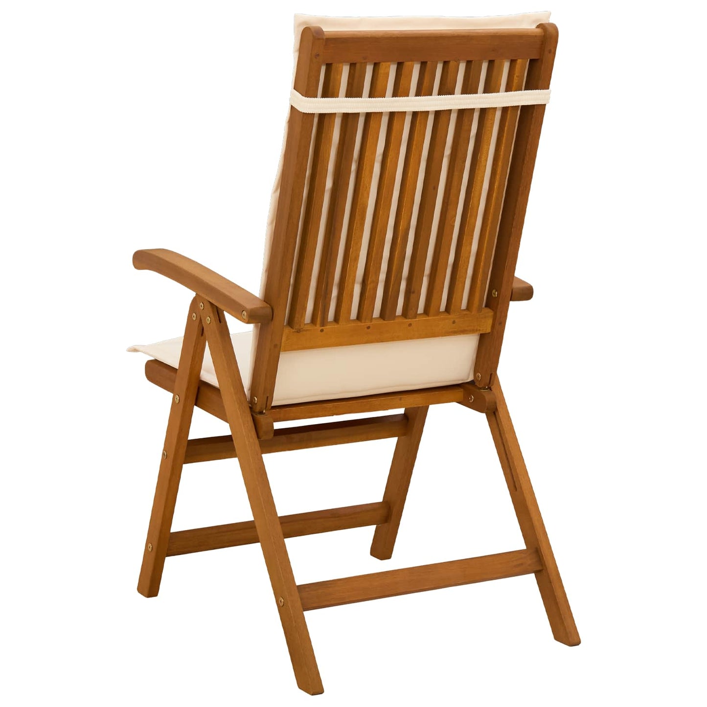 Reclining Garden Chairs 3 pcs Natural Solid Acacia Wood