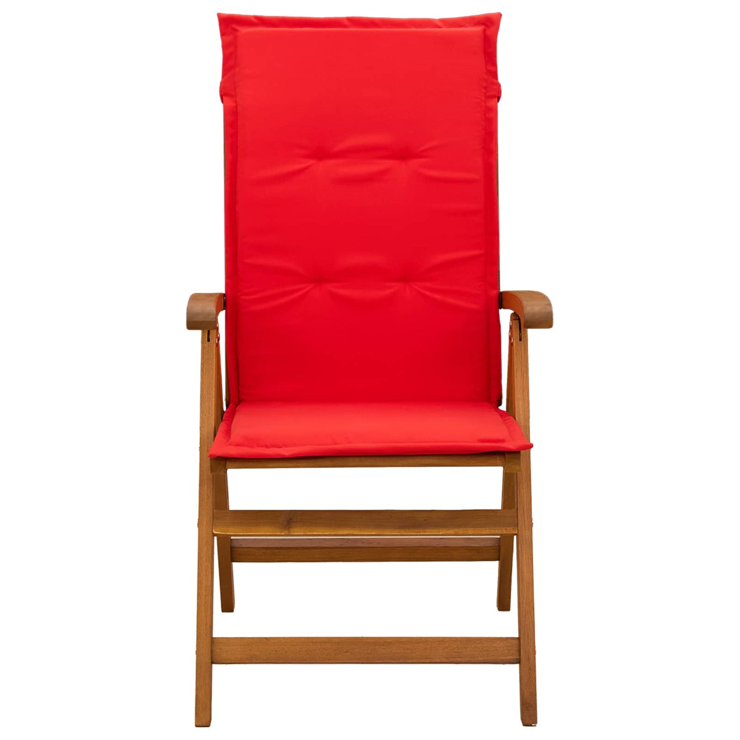 Reclining Garden Chairs 3 pcs Natural Solid Acacia Wood