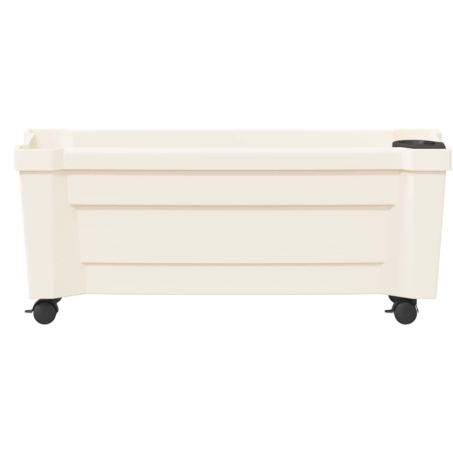 Calypso Planter with Wheels White 79 x 35 x 33 cm PP