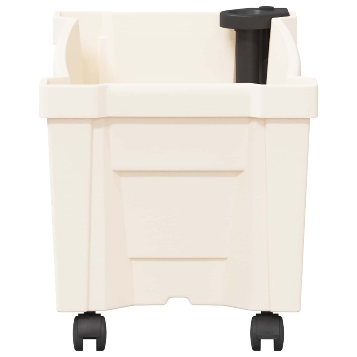 Calypso Planter with Wheels White 79 x 35 x 33 cm PP